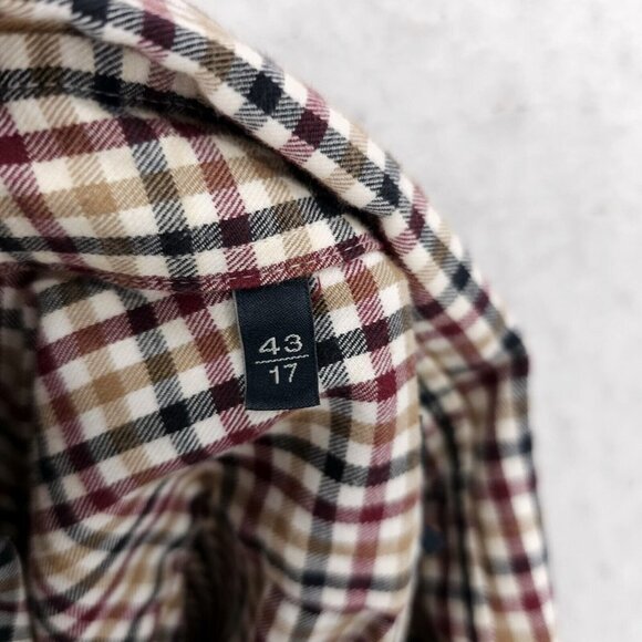SUITSUPPLY Ford Washed Shirt Cotton Two Ply Check EXTRA SLIM FIT Size 43 - 17 - Picture 8 of 10